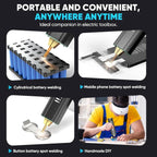 SEESII Battery Spot Welder Handheld Spot Welding Machine with Rechargeable Battery 2-in-1 Mini Battery Welder for Nickel-Plated Sheets up to 0.2mm - for Battery Pack Assembly and Repair