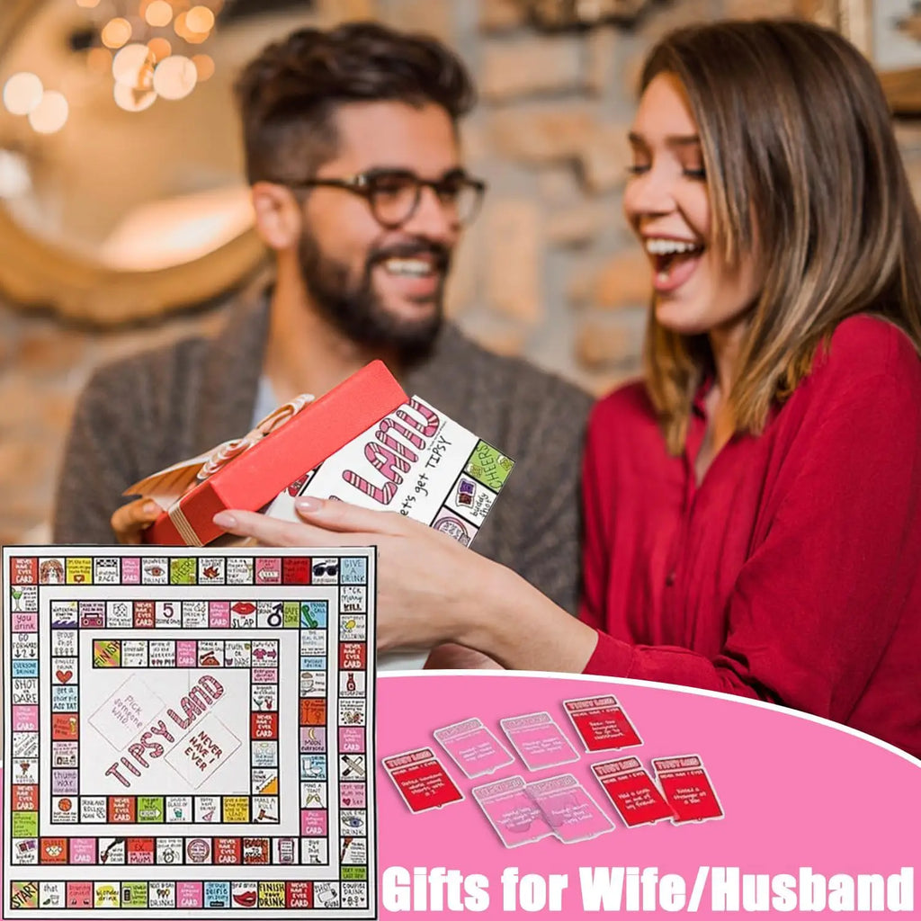 Adult Drinking Game Set - Perfect for Parties & Holiday season Eve Gatherings, Interactive Fun Board Games