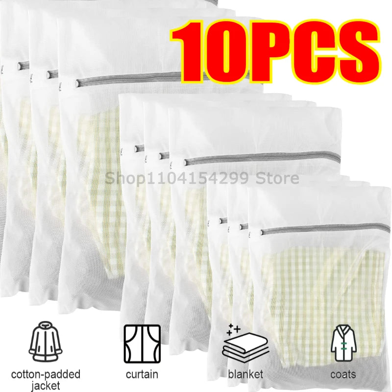 1/2/4/5/10Pcs Mesh Laundry Bags Durable Honeycomb Mesh Laundry Organizer Bags Reusable Washing Machines Bag Mesh Bra Bag
