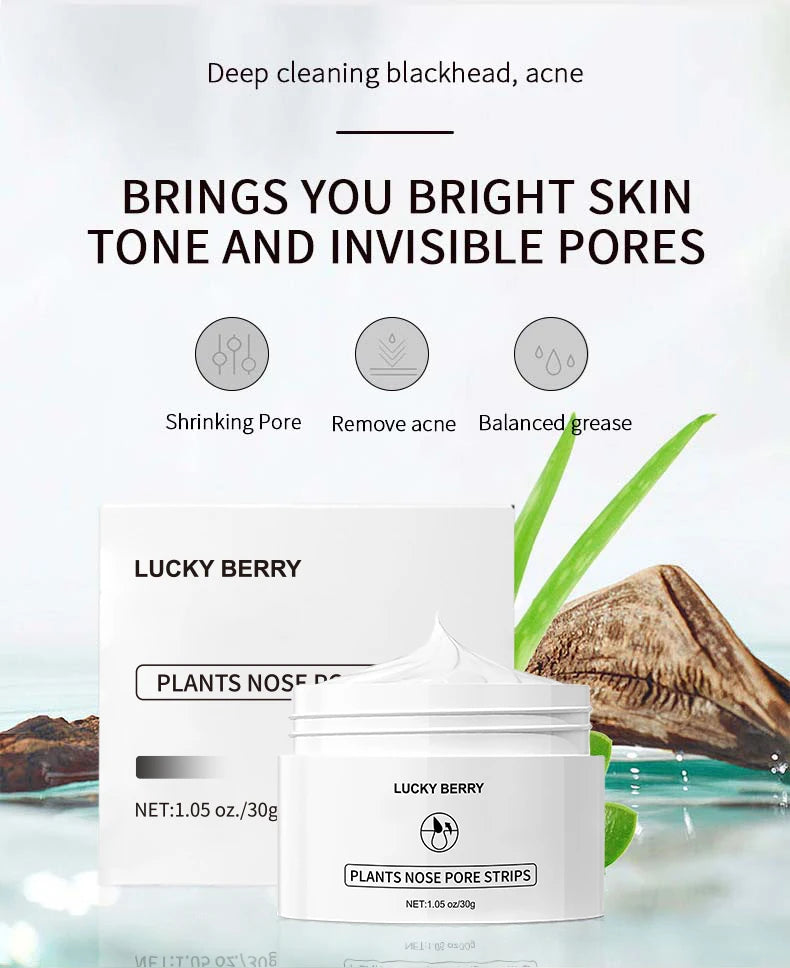 Lightweight and non-greasy, deep cleansing pores to remove acne and blackheads, milky mud mask with free non-woven fabric inside