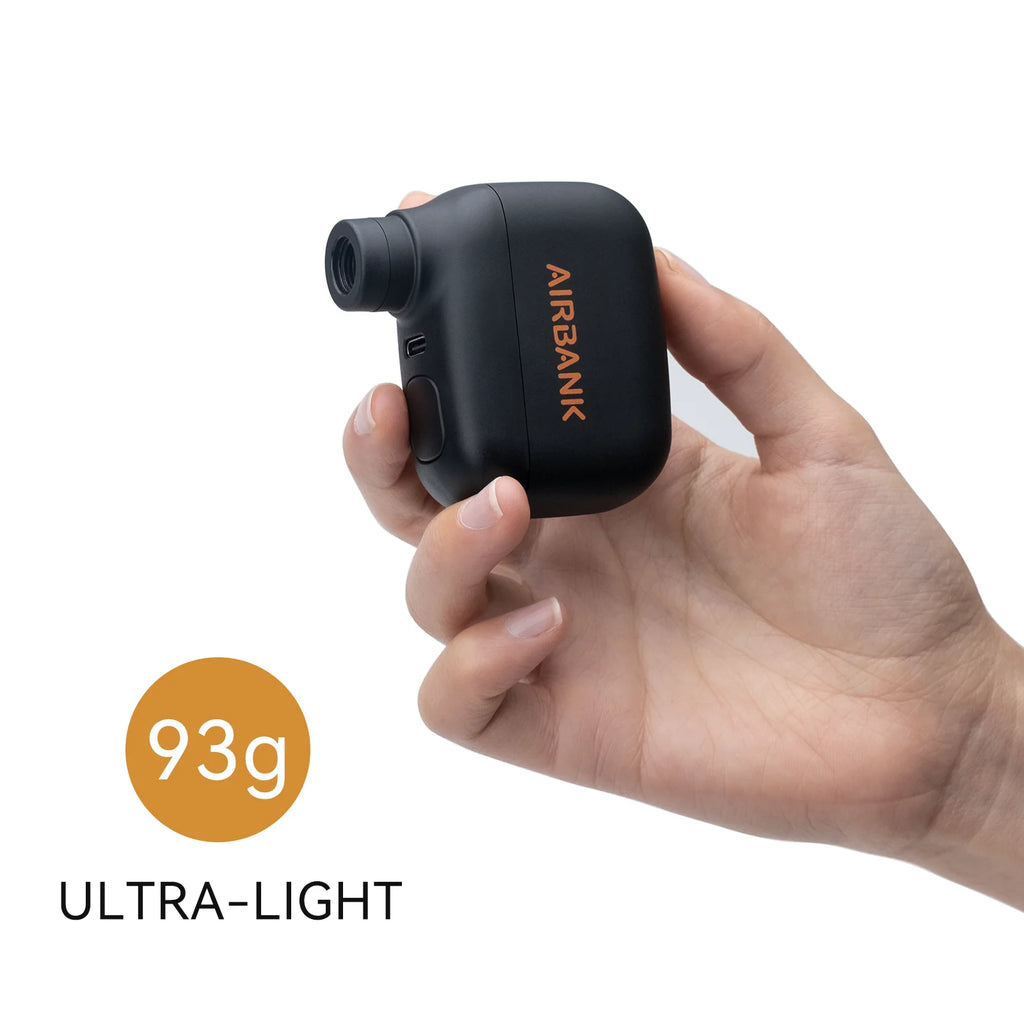 AIRBANK Pocket SE Mini Portable Electric Pump For Bicycle Cordless Tire Presta Schrader Valve Bike Accessories Fast Charging