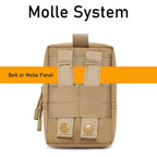 EDC Molle Tactical Pouch Waist Pack Compact Utility Pouches Waist Belt Bag Medical Bags Phone Case Outdoor Hunting Accessories