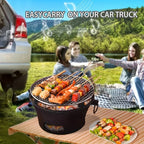 Zoe Cast Iron Oven Fireplace Charcoal And Alcohol Stove Barbecue Family Outdoor Picnic Water Tea Boiling Stove Garden Camping
