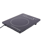 750W Electric Induction Cooker Glass PP Body 8 Presets Temp Adjustable for Dorm RV Home Restaurant & Hot Pot Use