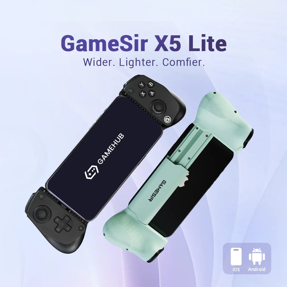 GameSir X5 Lite Mobile Type-C Controller Hall Effect Joystick Portable Gamepad for On-the-Go Play for Android & iPhone 16/15
