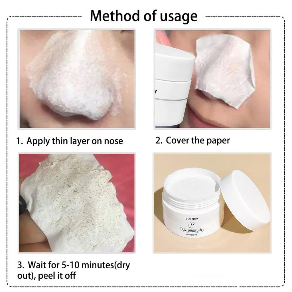 Lightweight and non-greasy, deep cleansing pores to remove acne and blackheads, milky mud mask with free non-woven fabric inside