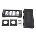 2 Burners Portable Camping Stove, 2.5KW Auto Ignition Butane/LPG Gas Stove w/Baking Tray+Carrying Case for RV Outdoor Picnic BBQ