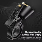 ROCKBROS Local Shipping Bicycle Bell MTB 100db Alloy  Bike Ring Copper Horn Warning Safe Crisp Cycling Bells Accessorie