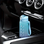 Sports Water Bottle with Time-Tracking Straw Leak Proof Locking Flip Cover for Easy Carry Ideal for Outdoor Adventures
