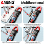 ANENG ST180 Digital Clamp Meter 4000 Counts Multimeter AC Current NCV Capacitance Resistance Frequency Tester Measurement Tool
