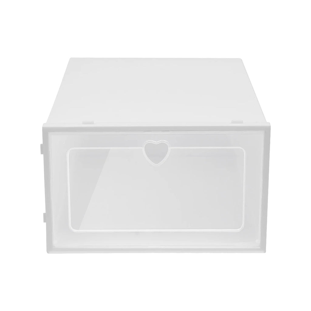 20Pcs Foldable Flip Shoe Storage Boxes Clear Plastic Shoes Case Shoe Organizer Dustproof, 33*23*14cm