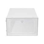 20Pcs Foldable Flip Shoe Storage Boxes Clear Plastic Shoes Case Shoe Organizer Dustproof, 33*23*14cm