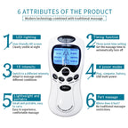 Tens Machine Physiotherapy Electronic Pulse Muscle Stimulator Relax Neck Back Shoulder Hand Pain Relief Electrotherapy