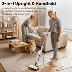 Vastorm R7 Corded Vacuum Cleaner 600W 20Kpa Powerful Suction Household Handheld Stick Vacuum Portable 3 in 1 Lightweight Cleaner 5M Long Cable Bagless Upright Vacuum for Hardwood Floor Carpet Pet Hair Cleaning