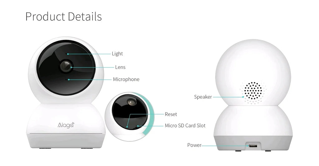 3K Pet Dog Camera with Phone App, 5G/2.4G WiFi Indoor Security Baby Camera,AI Detection 360° Pan&Tilt, 2-Way Audio, Night Vision