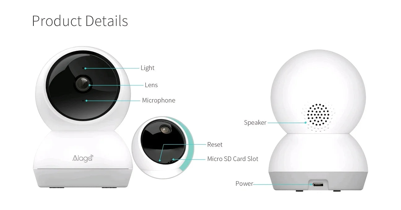 3K Pet Dog Camera with Phone App, 5G/2.4G WiFi Indoor Security Baby Camera,AI Detection 360° Pan&Tilt, 2-Way Audio, Night Vision
