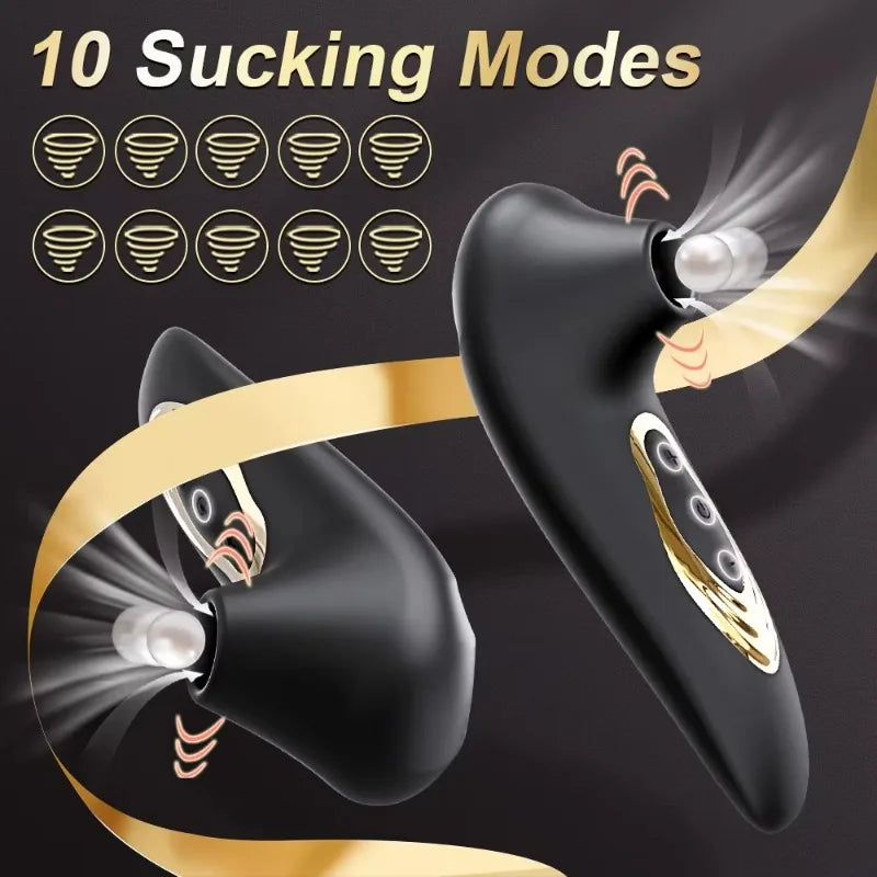 Clitoral Suction Cup Vibrator Nipple G-spot Stimulator Clitoral Erotic Stinger Massager Female Masturbator Adult Products