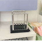 Newton's Cradle Balance Steel Ball Teaching Supplies Physics Science Pendulum Desktop Toys Stress Relief Gifts Home Decoration