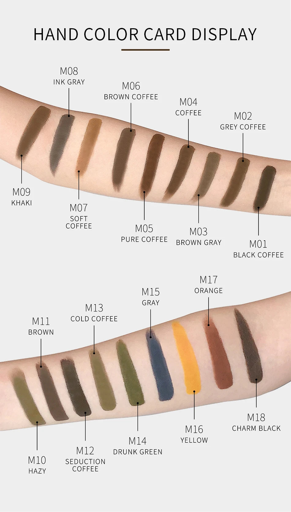Dark Eyebrow Tattoo Ink for Semi Permanent Makeup Professional Vegan Microblading Pigment Inks Beauty Health PMU Tattoo Supplies