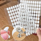 200pcs Nail Support Double-Sided Tape Nail Art Transparent No-Trace Jelly Tape Wearable Nail Tips Practice Base Fixing St