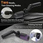 Electric BBQ Cleaning Brush, Rotating BBQ Cleaning Tool, 3 Speed Settings, 2600mAh, Suitable for Outdoor BBQ Grills, Steam BBQ Cleaning Brush Accessories