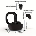 SK Small Headphones Wireless Bluetooth Headset Sport Sleeping Invisible Comfortable To Wear Bass Earbuds Earphone For All Phones