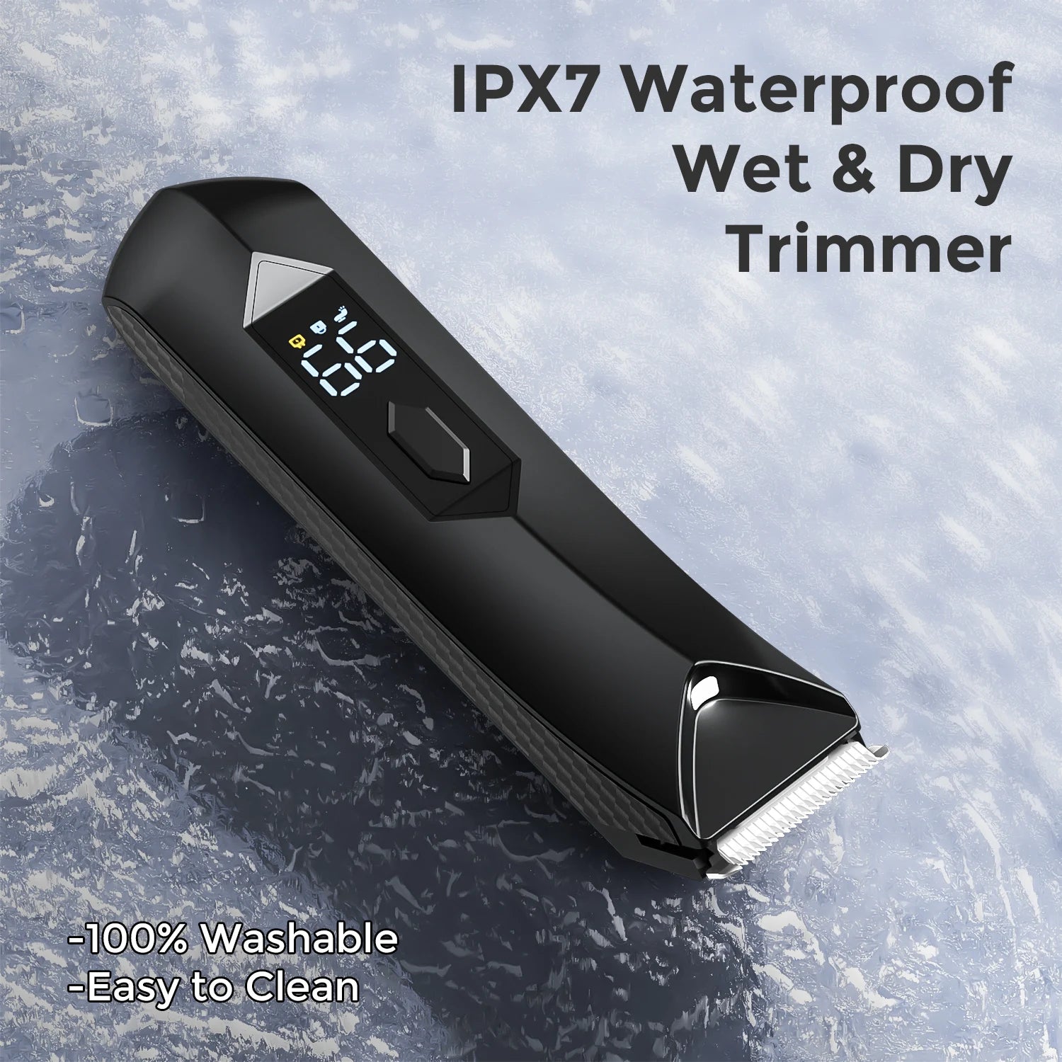 SEJOY Body Pubic Hair Trimmer for Men With Standing Recharge Dock,Balls Women Lady Shaver Hair Removal Bikini Trimmer