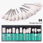 6 In 1 Electric Nail Drill Set Portable Nail Grooming Tool Includes Drill Bits Power Cord Suitable for Nail Filing and Buffing
