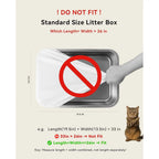 45 Count Automatic Cat Litter Box Bags Compatible with Cmg Fmo Fstg Robot Litter box, Pre-Seperated Thick Self-Cleaning Cat Litt
