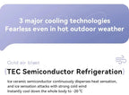 N90 Neck Fan Semiconductor Cooling 5-Speed Bladeless Wearable Fan USB Rechargeable Portable Outdoor Travel Camping