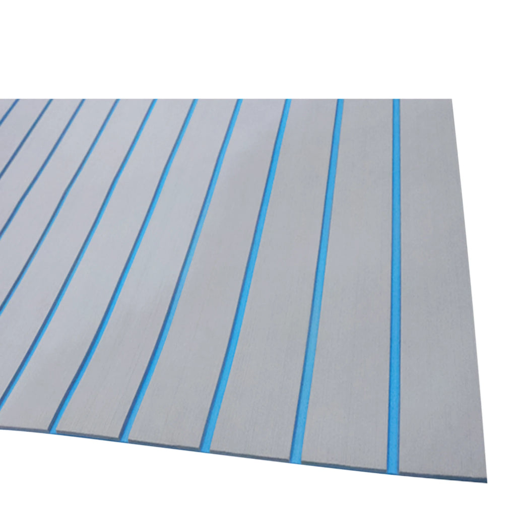 240*60cm/240*90cm EVA Foam Non-Slip Boat Deck Mat 6mm Thick Waterproof Marine Yacht Faux Teak Decking Sheet Flooring Carpet Pad