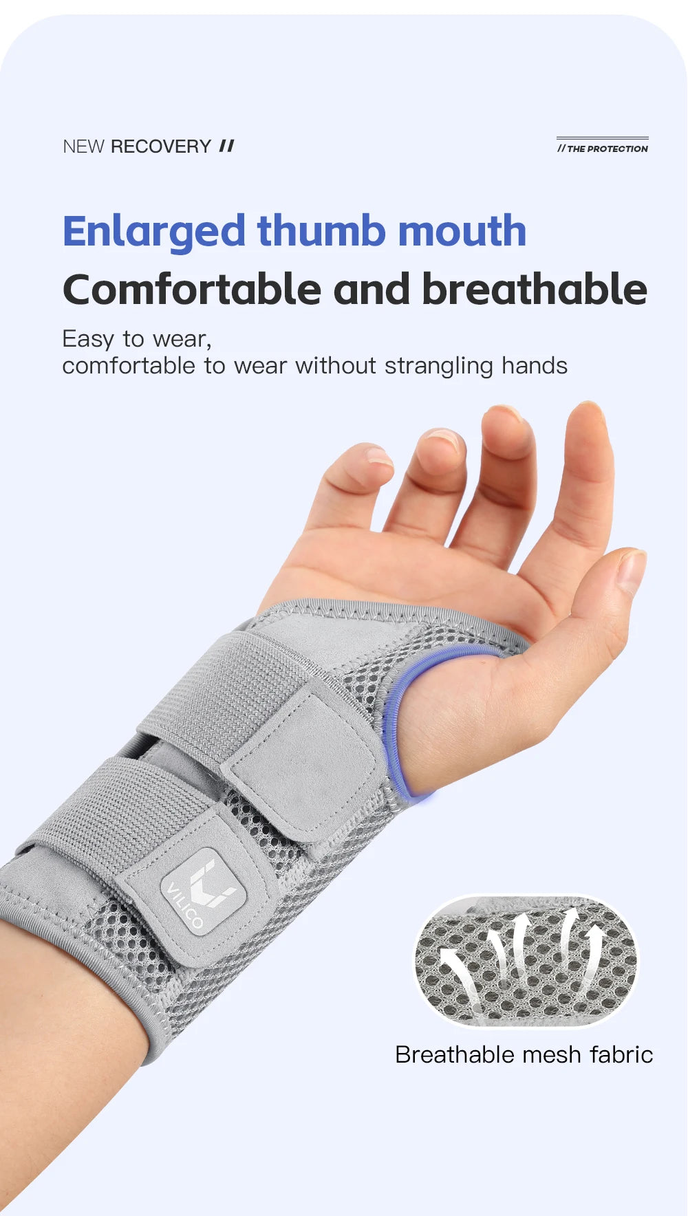 1/2 Finger Joint Pain Tendon Sheath Adjustable Dual Strap Wrist Guard with Thin Design Thumb Strain Protection Strap Wrist Guard