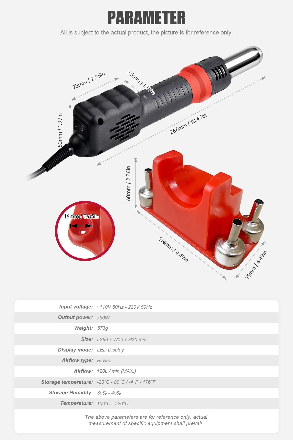 JCD 750W Micro Heat Gun Rework Soldering Air Station LCD Digital Hair Dryer 220V 110V For BGA SMD Hot Air Soldering Tools 8208