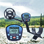 Professional Underground Metal Detector For Adults Waterproof Search Coil High Sensitivity Gold Silver Coin Treasure Hunter Adjustable Length Stem LCD Display Disc Mode Outdoor Beach Garden Archaeological Metal Detecting Equi