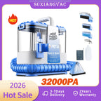 Carpet + Upholstery Cleaner Machine, 32Kpa Powerful Suction w/ 5 Cleaning Tools,Lightweight for Rug,Carpet,Car Seats,Pets,Stairs