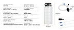 SucceBuy 6.5L/15L Pneumatic Fluid Extractor with Suction Hose Oil Changer Fuel Pump for Automotive Fluids Vacuum Evacuation