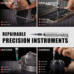 VMAN 66in1 Multifunction Ratchet Screwdriver Set Multi Magnetic Bits Mini Repair Tool Kit Household Tool For PC & Desk Etc.