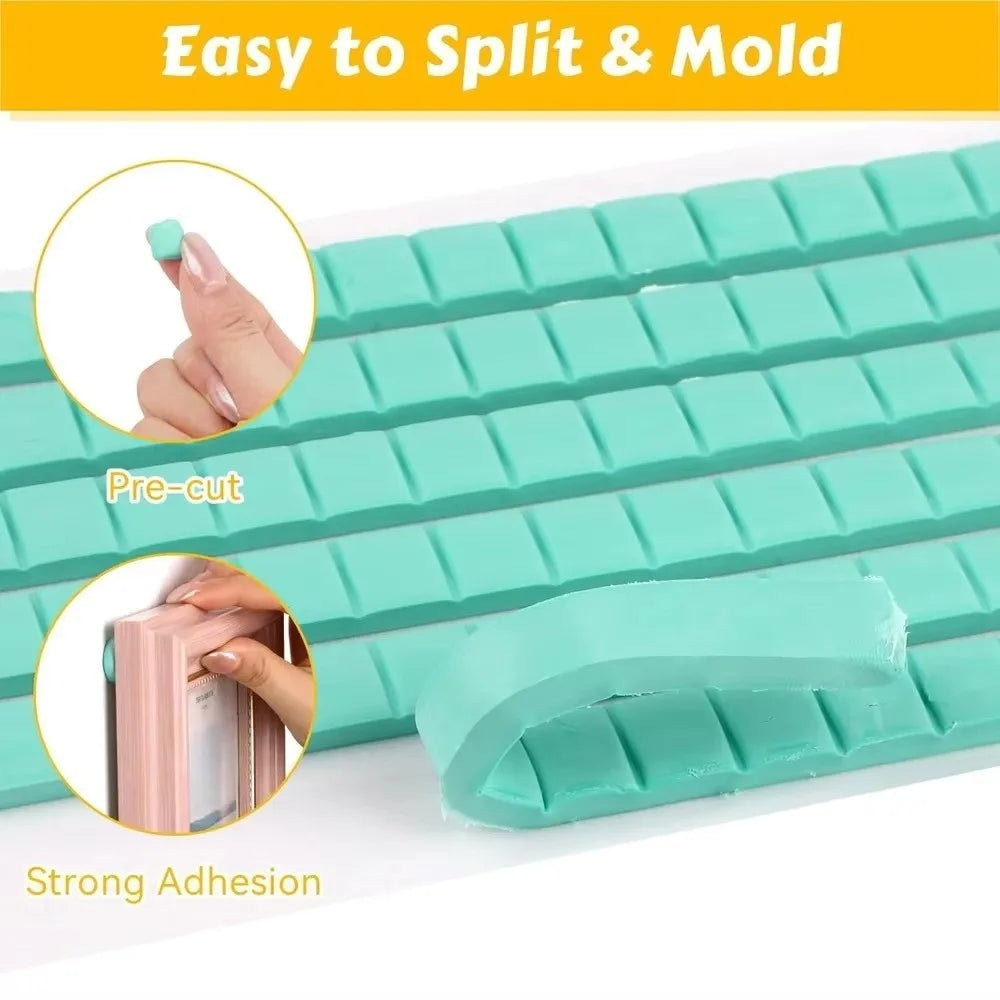 30/48/96Pcs Reusable Reusable Adhesive Clay Tacky Gel Multifunctional Nail Art Clay DIY Nail Practice Tool