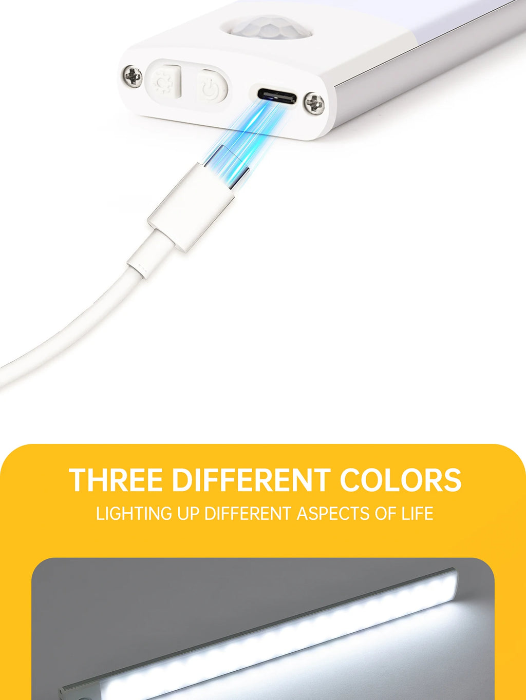 Rechargeable Motion Sensor LED Night Lights (2-Pack)