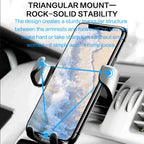 Heavy Duty Gravity Car Phone Mount with Air Vent Clip Shockproof Anti Shake Universal Mobile Phone Holder Car Stand for Samsung Android and Other Smartphones One Hand Operation Easy Mount Release and Use