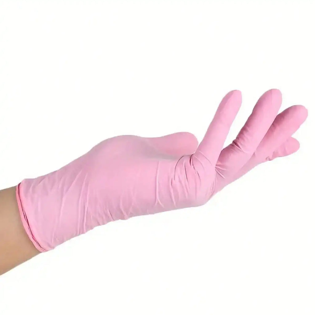 2/20/50/100pcs Black Disposable Nitrile Gloves, Latex-Free Waterproof Anti-Static Multi-Purpose Work Gloves, Powder-Free, Suitable For Kitchen, Bathroom, Home, Hair Dyeing, Beauty Salon, Painting, Craft Protection Gloves [No