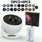 19-in-1 Galaxy Projector Starry Sky Night Light, 360° Rotate Planetarium Lamp with Independence Day Film Discs, LED Star Projector for Bedroom Home Decor, July 4th Patriotic Party Light, Kids Adults Gift, Timed & Adjustable