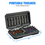42-in-1 Magnetic Screwdriver Set T-handle Multifunctional Ratchet Screwdriver Bit Kit for Household DIY Bicycle Repair