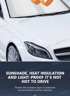 SEAMETAL Car Windshield Sun Shade Cover Foldable Front Window Sun Visor Blocks UV Refletive Car Parasol Sunshade Protector Cover