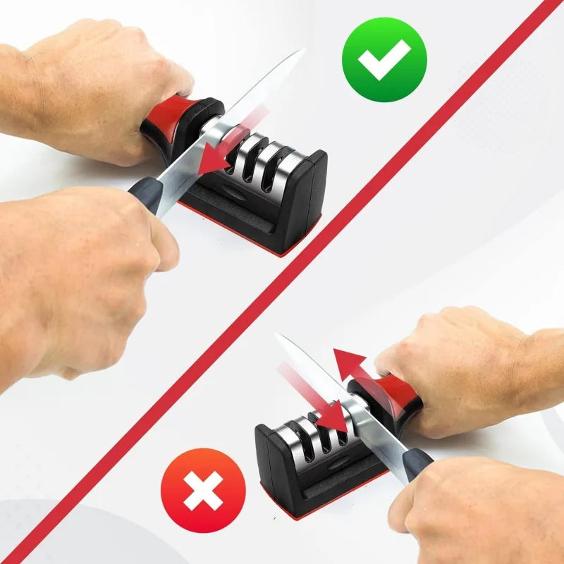 1-Pack Knife Sharpener Tool - Super Bowl Prep Edge Maintenance for Slicing Meats & Vegetables