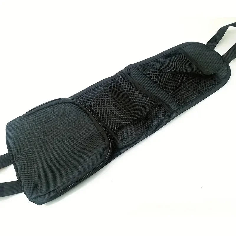 1pcs Car Seat Back Hanging Bag Oxford Cloth Waterproof Thermal Pressure Resistant Handle Side Storage Bag Vehicle Compression