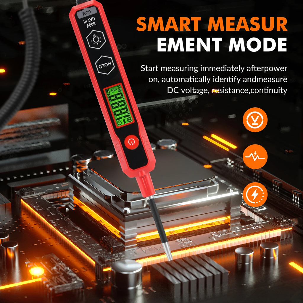HT1886B Multimeter Power Circuit Probe Tester 6-24V DC with Test Lamp Short Circuit Detection Car Component Electrical Polarity & Continuity Tester with Overload Protection