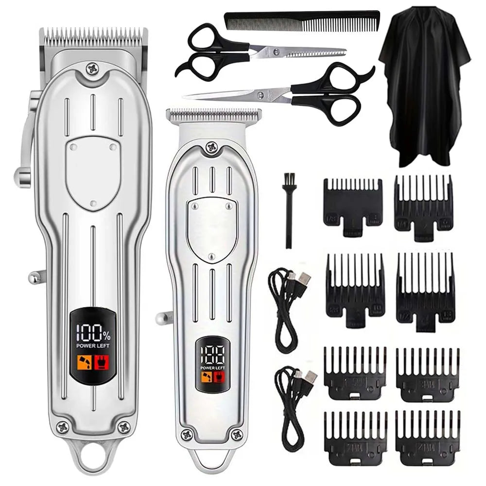 Hair Clippers Electric Razor Shavers for Men USB Rechargeable Clippers and Trimmer Beard Trimmer Barber Kit Professional Clipper