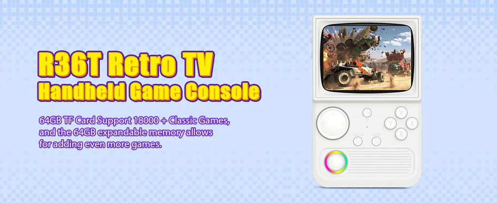 AISLPC R36T Handheld Game Console 18000+Game 3.5'' IPS Screen Wi-Fi Multiplayer Portable Pocket TV Video Console Ship From US