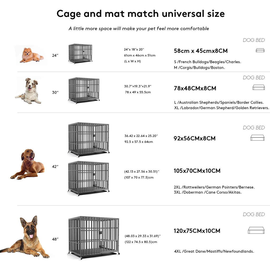Washable Dog Beds for Large Dogs Comfortable Orthopedic Dog Bed Sponge Foam Pet Bedding Dog Crate Bed